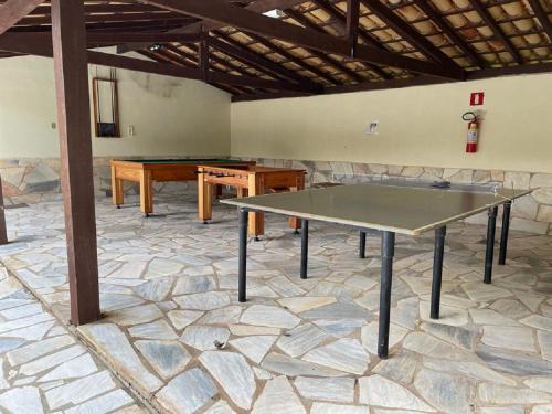 Kemudahan pingpong di Pousada do Rio Turvo atau berdekatan