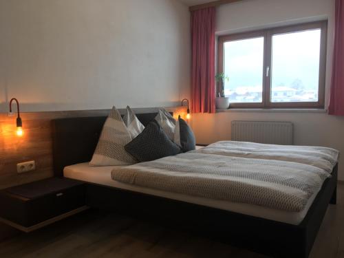 Katil atau katil-katil dalam bilik di Ferienwohnung Brandtner
