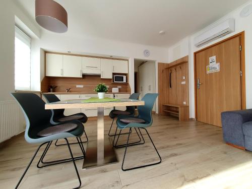 Kuchyň nebo kuchyňský kout v ubytování Maya Apartment