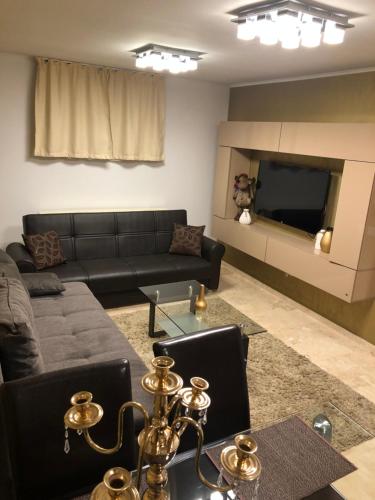 Atpūtas zona naktsmītnē Apartament Nicolle