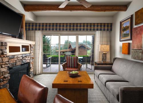 Hyatt Vacation Club at The Lodges at Timber Ridgeにあるシーティングエリア