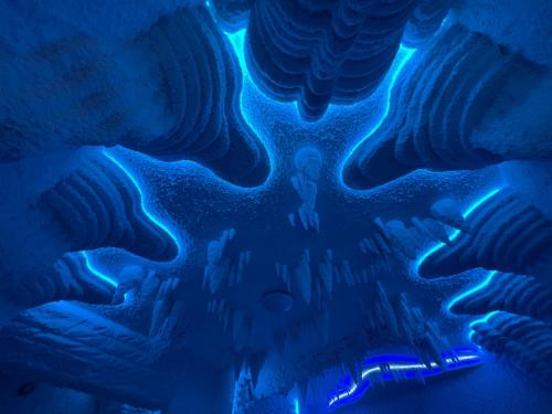 an image of a cave with blue lights at Boutique & Wellness Hotel Vital in Moravske Toplice