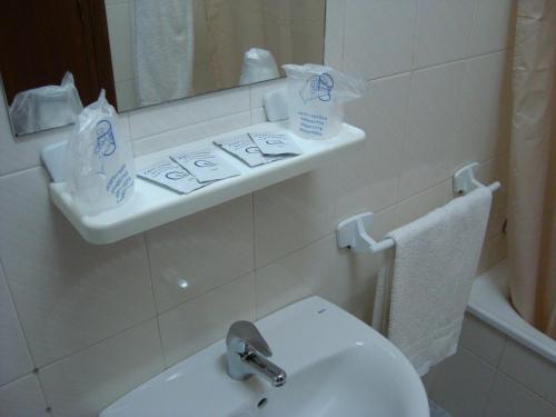 Kúpeľňa v ubytovaní Hostal Durán