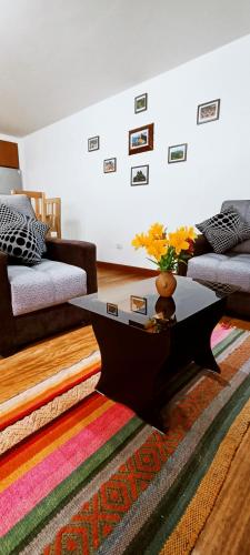 Un lugar para sentarse en 7th Wonder Apart Hotel Cusco