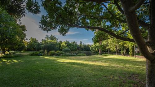 a park with green grass and trees in the distance at Eden Studios in Riebeek-Kasteel