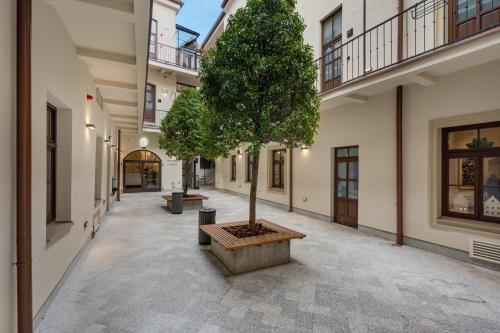 Budova, v ktorej sa apartmánový hotel nachádza