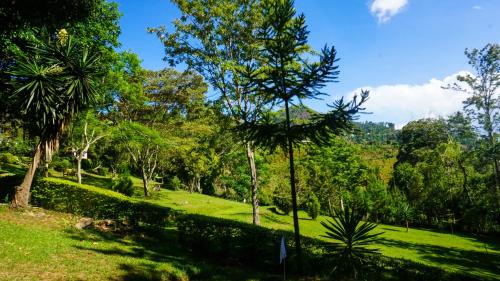 a park with green grass and trees and a fence at LUSHOTO EXECUTIVE LODGE in Lushoto