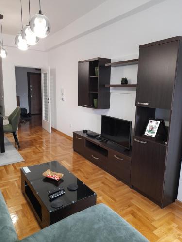 TV i/ili multimedijalni sistem u objektu Apartman Green wood