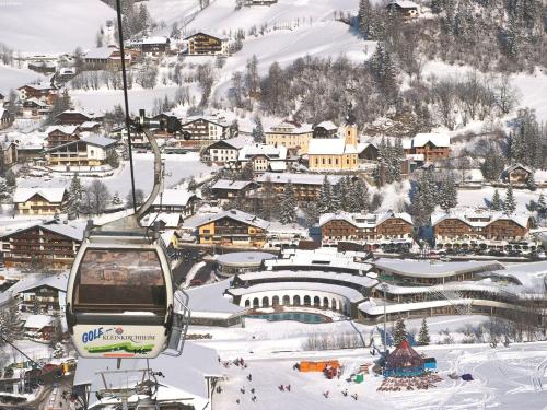 a ski lift in a ski resort in the snow at Apartment in Fresach near Ski Slopes in Fresach