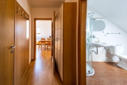 Koupelna v ubytování Apartmány Podyjí