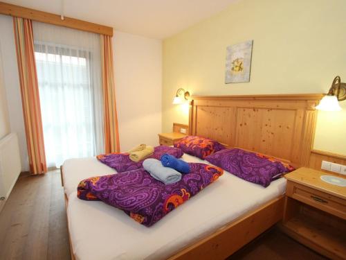 Postel nebo postele na pokoji v ubytování Luxurious Apartment in L ngenfeld with Sauna