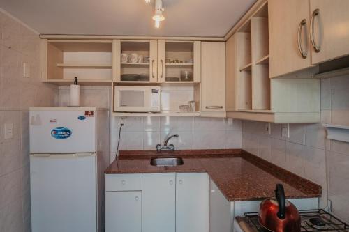Η κουζίνα ή μικρή κουζίνα στο Apart Hotel Punta Azul