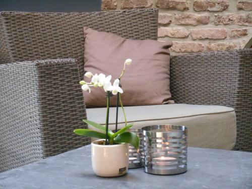 Posezení v ubytování B&B A l'Ombre du Tilleul
