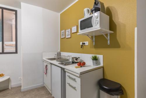 Dapur atau dapur kecil di WS Hôtel de Ville - Le Marais