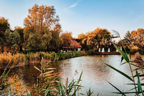 Výhled na řeku, která protéká v blízkosti apartmánu