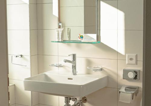 Koupelna v ubytování Auberge Le Relais