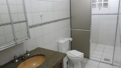 Vonios kambarys apgyvendinimo įstaigoje Pousada Flor de Jambo