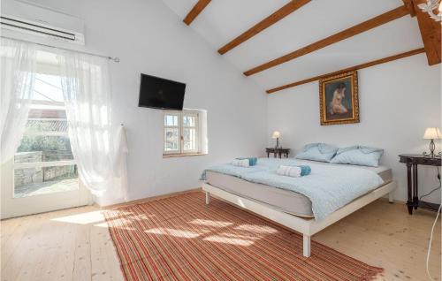 Katil atau katil-katil dalam bilik di Pet Friendly Home In Vosteni With Outdoor Swimming Pool