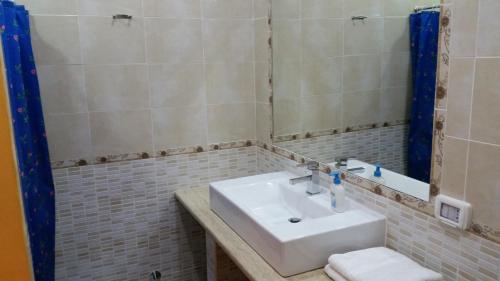 
A bathroom at Hotel Gorizia
