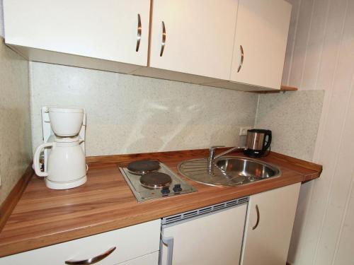 blat kuchenny z mikserem i zlewem w obiekcie Apartment in Aschau near Ski Lift & Alps w mieście Aschau