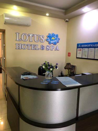 The lobby or reception area at Lotus Hotel & Spa