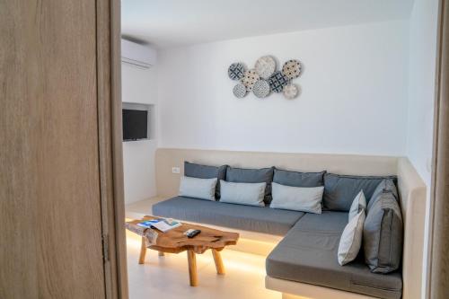 Χώρος καθιστικού στο Oyster Luxury Suites