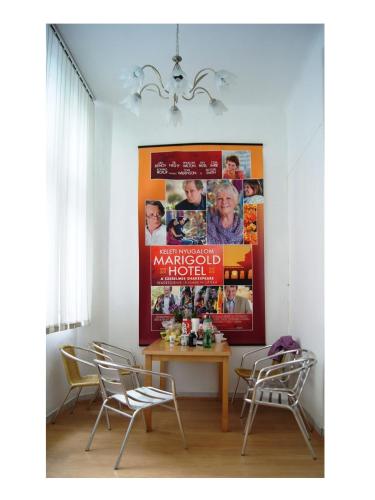 Et opholdsområde på Westend Hostel