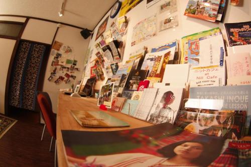a book store with a counter with at Nagasaki Kagamiya in Nagasaki