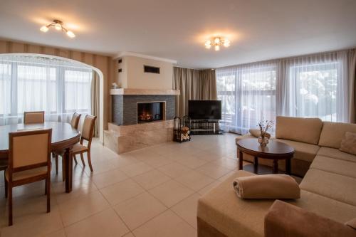 Posezení v ubytování Bergzeit Appartments