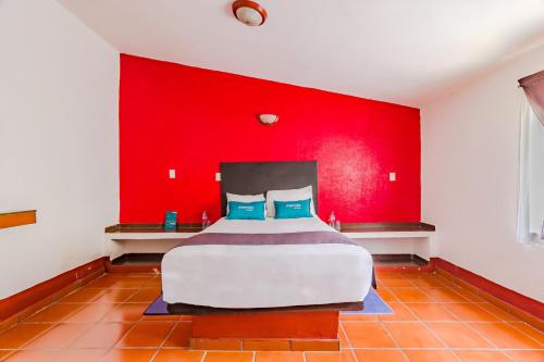 Cama o camas de una habitación en Ayenda Mesón del Río