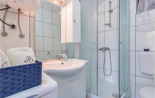 Vonios kambarys apgyvendinimo įstaigoje Amazing Apartment In Medulin With Wifi