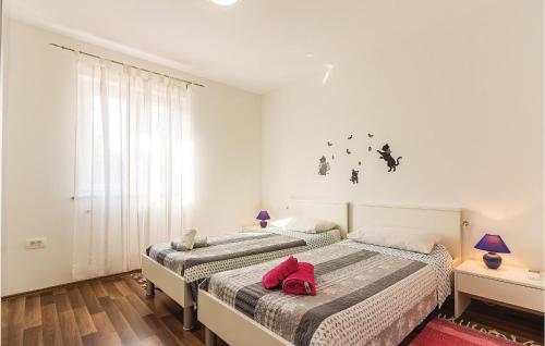 Krevet ili kreveti u jedinici u okviru objekta Beautiful Home In Butkovici With Wifi