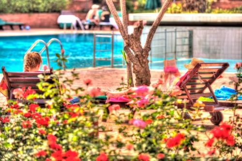 
The swimming pool at or near Hôtel Farah Marrakech

