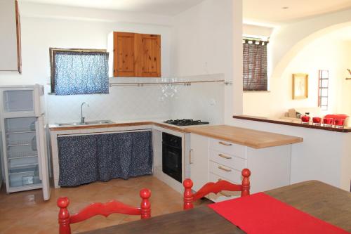 Dapur atau dapur kecil di Verde Blu Lakefront Boutique Holiday Apartments Trevignano Romano