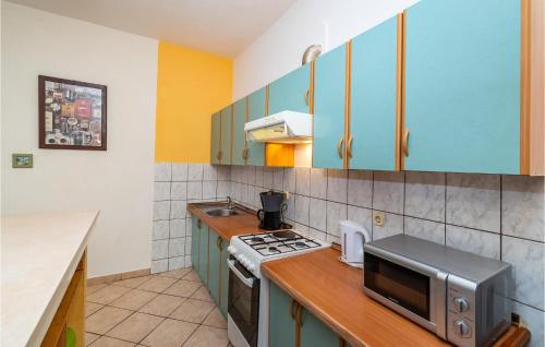 Η κουζίνα ή μικρή κουζίνα στο Amazing Apartment In Jasenice With Wifi
