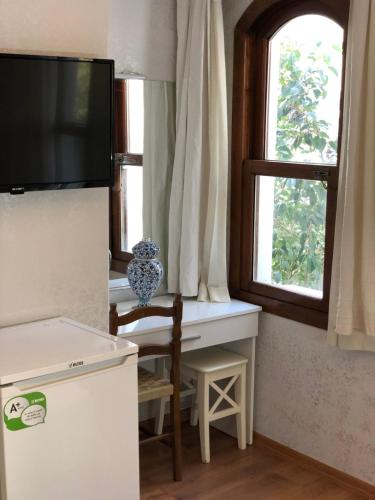 TV a/nebo společenská místnost v ubytování Hotel Antique