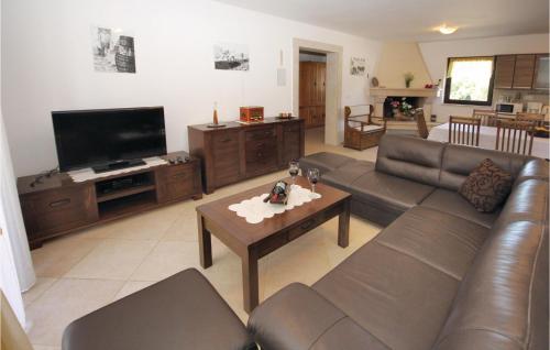 TV a/nebo společenská místnost v ubytování Three-Bedroom Holiday Home In Rebici