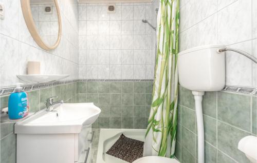Koupelna v ubytování Awesome Home In Klenovica With House Sea View