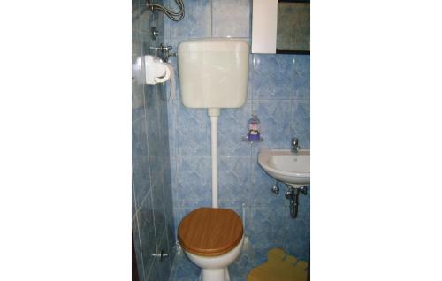 a bathroom with a toilet and a sink at Awesome Apartment In Rakalj With House Sea View in Rakalj