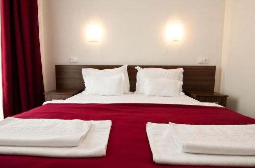 Postel nebo postele na pokoji v ubytování Hotel Hyperion