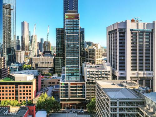 Nespecifikovaný výhled na destinaci Melbourne nebo výhled na město při pohledu z hotelu