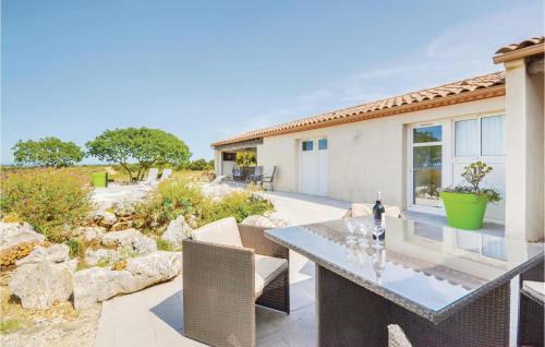 Bygningen som feriehuset ligger i