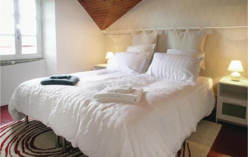 Postel nebo postele na pokoji v ubytování 3 Bedroom Nice Home In Lahitte Toupire