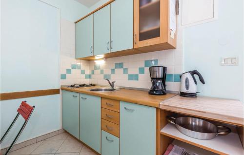 Kuchyň nebo kuchyňský kout v ubytování Cozy Apartment In Moscenicka Draga