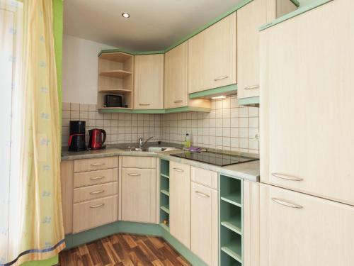 Dapur atau dapur kecil di Gemütliches Ferienhaus in Sebnitz