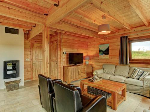 אזור ישיבה ב-Valley-View Holiday Home in Medebach with Sauna