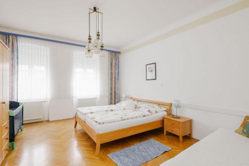 Кровать или кровати в номере Das Sonnengleis