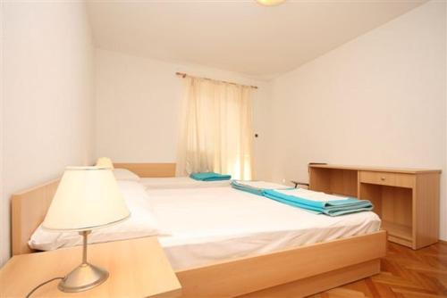 Postel nebo postele na pokoji v ubytování Holiday House Zorra