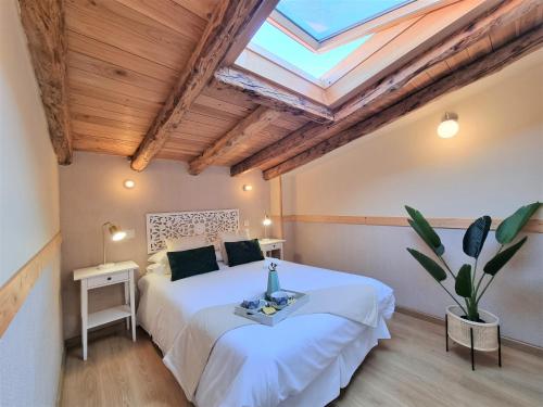 Ένα ή περισσότερα κρεβάτια σε δωμάτιο στο Apartamentos San Isidro