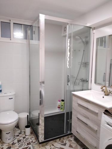 Ванная комната в Precioso apartamento en el centro de Santander